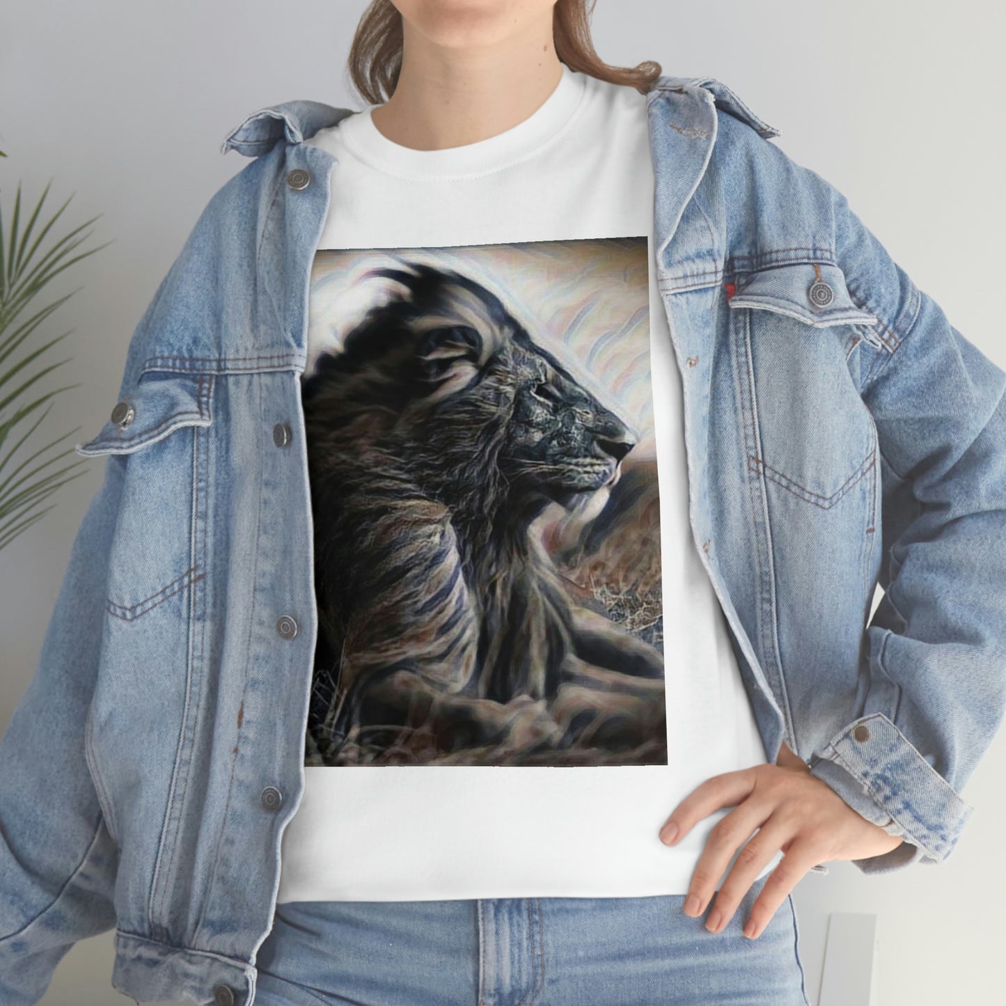 T-shirt - Lion Portrait, Lion - Just Try Me, Lion Face T-shirt, Lion Face T-shirt, Wild African Life, Animal Lover, Animal Face Shirt, Zoo Shirt, Animal Shirt, Lion Shirt