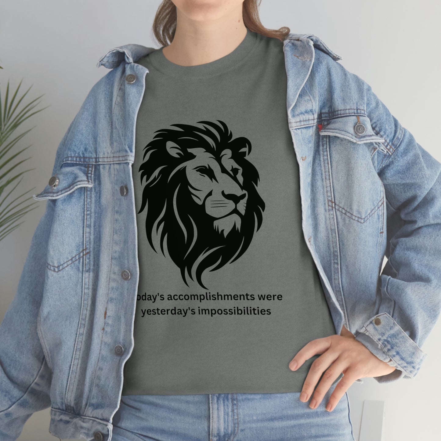 Lion - Today's Accomplishments, Lion - Just Try Me, Lion Face T-shirt, Lion Face T-shirt, Wild African Life, Animal Lover, Animal Face Shirt, Zoo Shirt, Animal Shirt, Lion Shirt