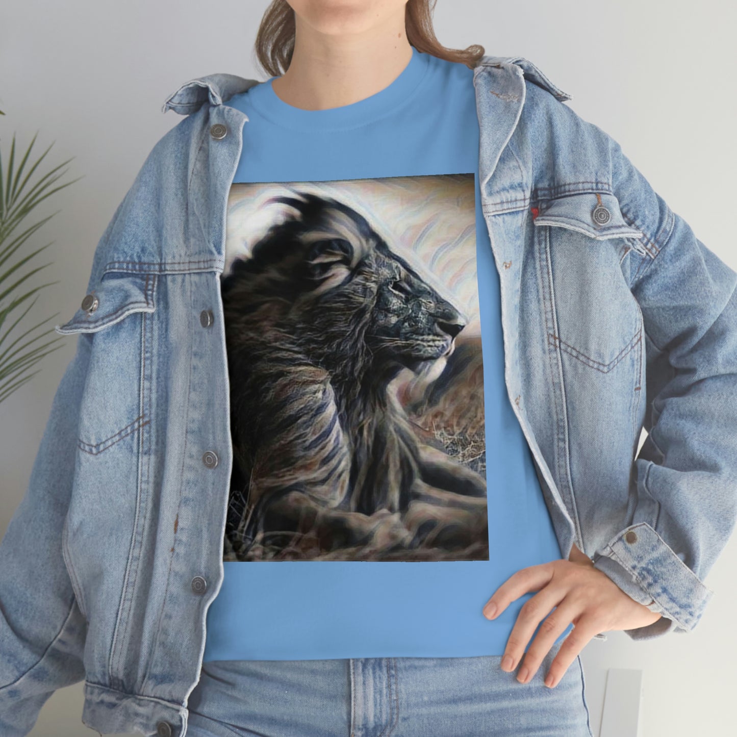 T-shirt - Lion Portrait, Lion - Just Try Me, Lion Face T-shirt, Lion Face T-shirt, Wild African Life, Animal Lover, Animal Face Shirt, Zoo Shirt, Animal Shirt, Lion Shirt