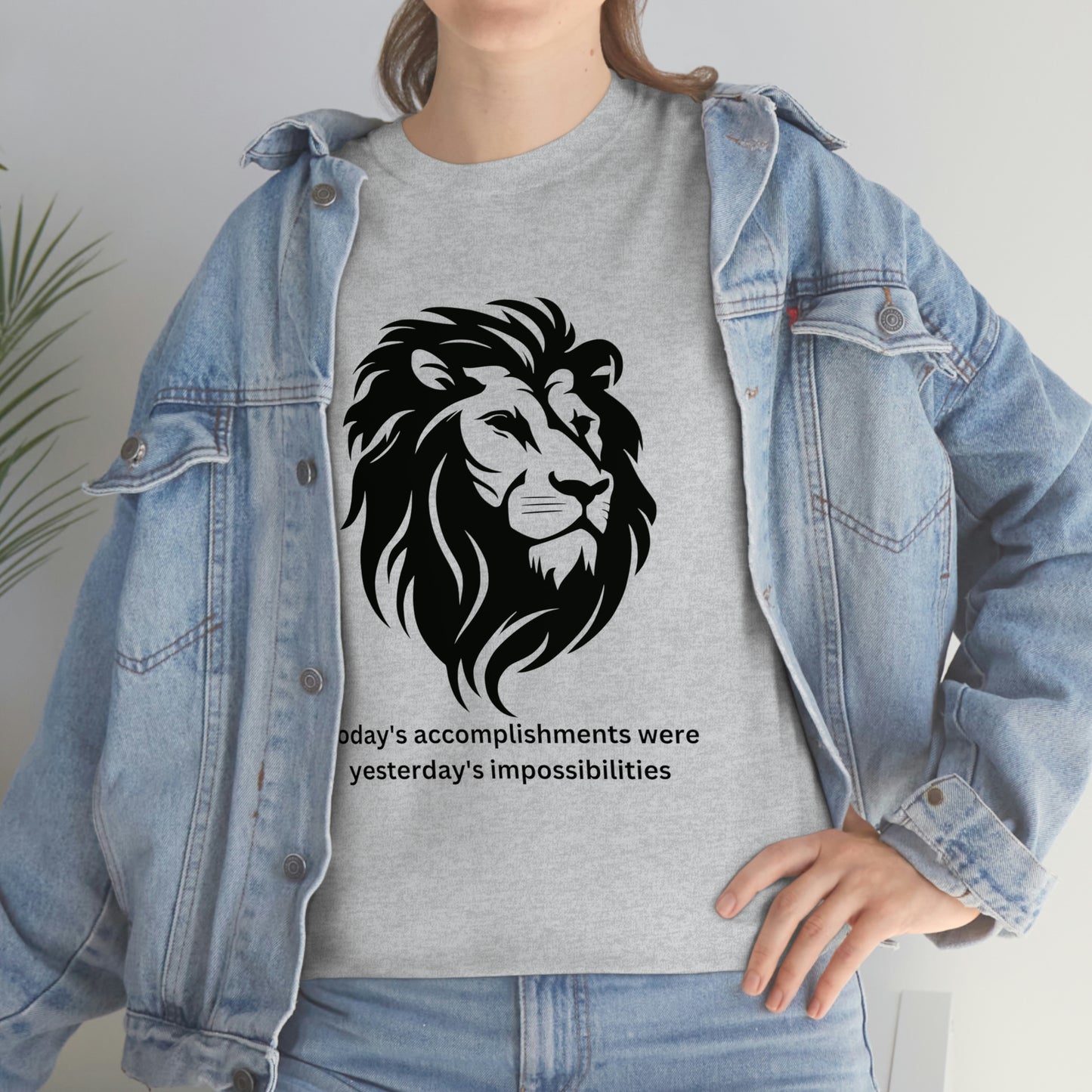 Lion - Today's Accomplishments, Lion - Just Try Me, Lion Face T-shirt, Lion Face T-shirt, Wild African Life, Animal Lover, Animal Face Shirt, Zoo Shirt, Animal Shirt, Lion Shirt